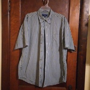 Men's short sleeve button up
